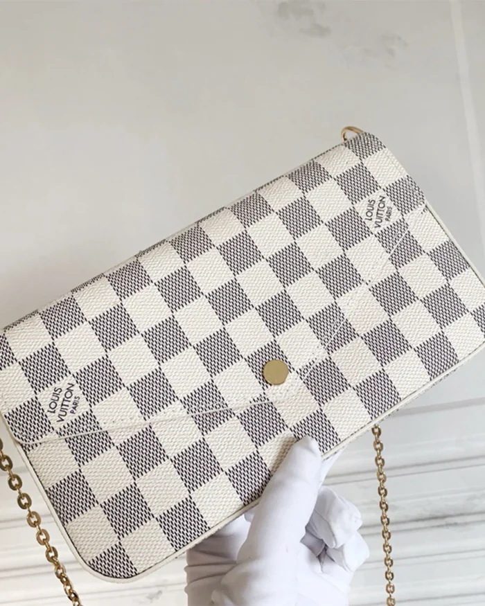 REBCE Elegant Louis Vuitton Felicie Pochette Bag