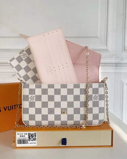 REBCE Elegant Louis Vuitton Felicie Pochette Bag