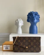 Louis Vuitton Pochette REBCE Felicie chain bag classic Monogram style
