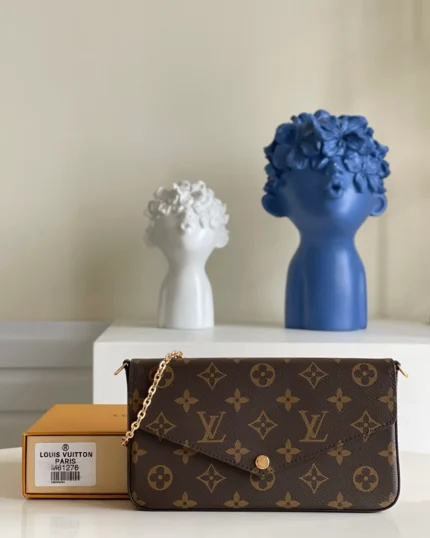 Louis Vuitton Pochette REBCE Felicie chain bag classic Monogram style