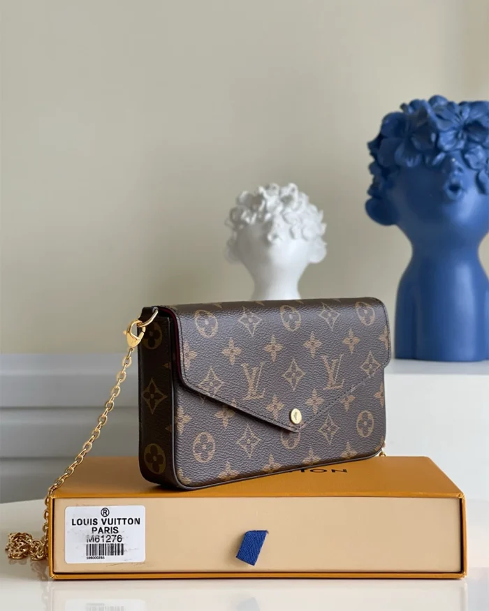 Louis Vuitton Pochette REBCE Felicie chain bag classic Monogram style