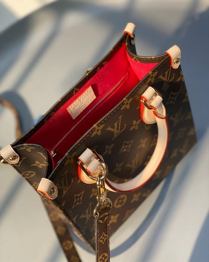 REBCE Louis Vuitton Sac Plat BB Handbag Classic Monogram Leather