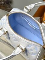rebce Louis Vuitton Speedy Bandouliere 20 White Blue
