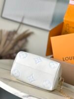rebce Louis Vuitton Speedy Bandouliere 20 White Blue