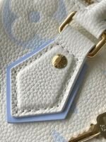rebce Louis Vuitton Speedy Bandouliere 20 White Blue