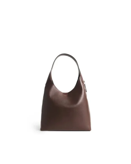 Rebce Coach Brooklyn 39 Shoulder Bag Dual-Function Natural Grain Leather Tote
