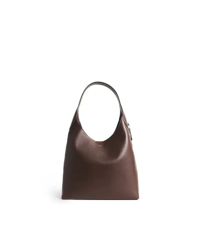 Rebce Coach Brooklyn 39 Shoulder Bag Dual-Function Natural Grain Leather Tote