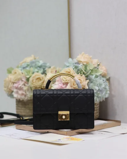 REBCE Dior Ange Macrocannage Lambskin Medium Bag