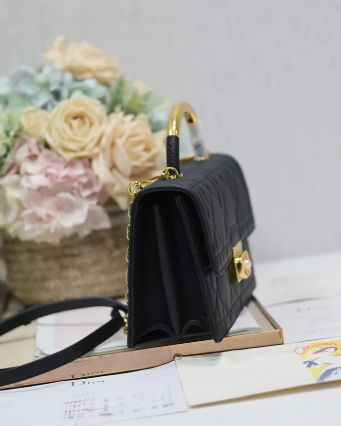 REBCE Dior Ange Macrocannage Lambskin Medium Bag
