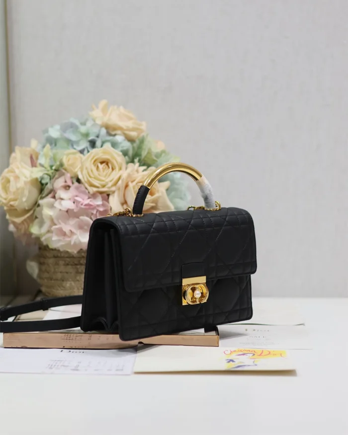 REBCE Dior Ange Macrocannage Lambskin Medium Bag