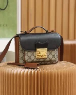 REBCE GUCCI Padlock leather handbag