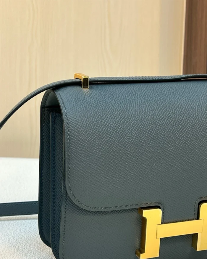 REBCE Hermès Epsom Constance 18 Bleu Glacier