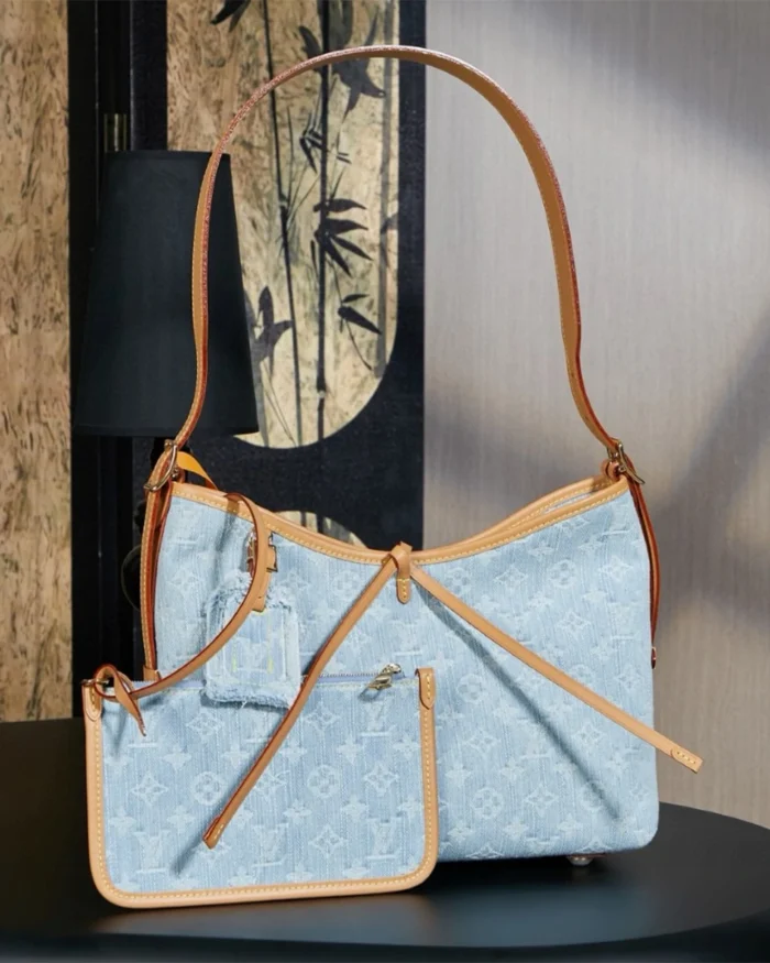 rebce Louis Vuitton CarryAll Pm Sky Blue Denim