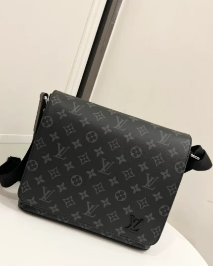 rebce Louis Vuitton Monogram Eclipse District PM Shoulder bag