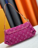 rebce Louis Vuitton Pleaty Handbag Denim Mini