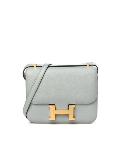 Rebce Hermès Epsom Constance 18 Bleu Glacier