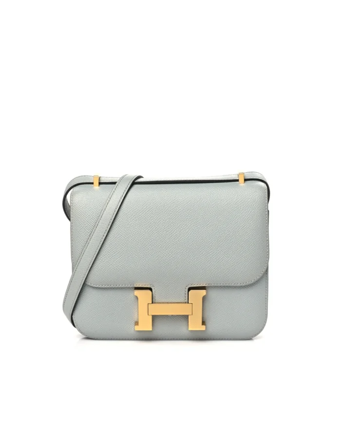 Rebce Hermès Epsom Constance 18 Bleu Glacier
