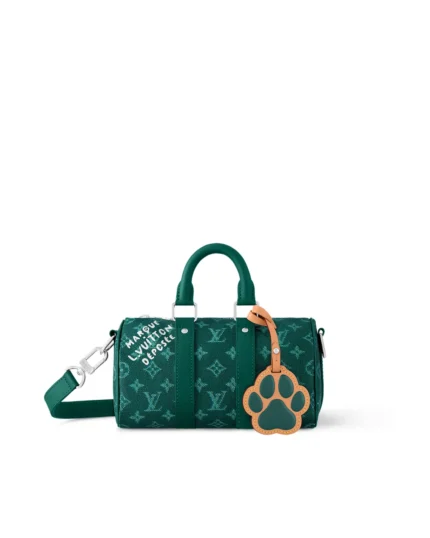 Rebce Louis Vuitton Keepall Bandouliere 25 Green