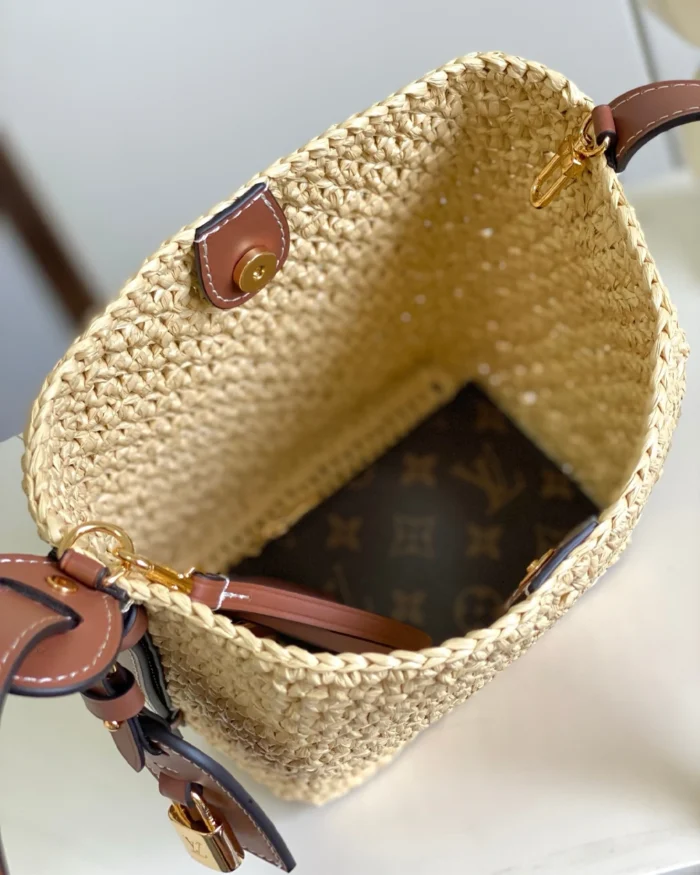 Rebce Louis Vuitton Woven Bucket Bag