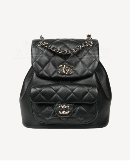 Chanel Duma REBCE Backpack Soft Lambskin with Light Gold Metal