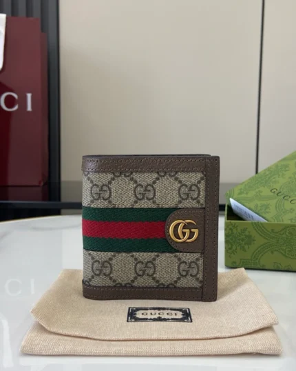 Rebce Gucci Ophidia GG wallet Red